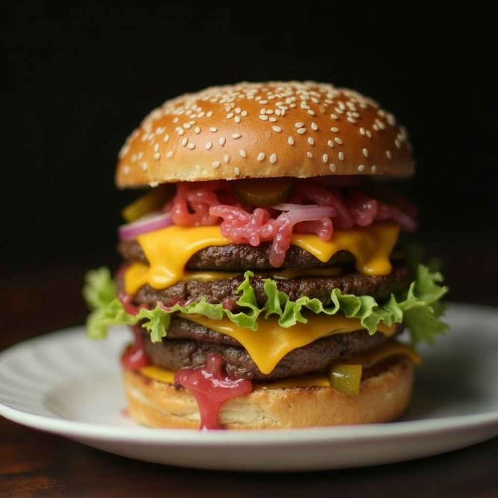 Gourmet burger transformation - Before